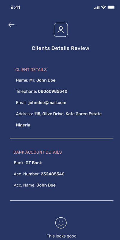 TELAH app screen showing property address list with tenant names and unit details