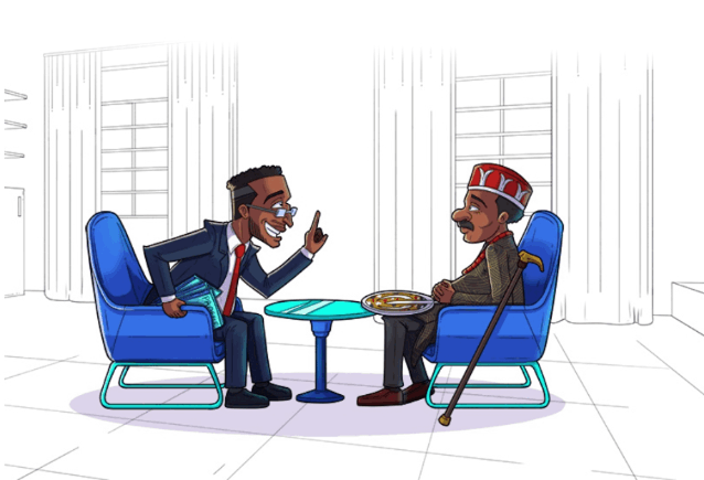 Property manager and tenant discussing rent payment using TELAH automated reminders