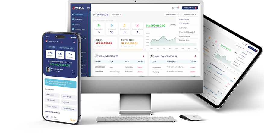 Property manager and tenant discussing rent payment using TELAH automated reminders
